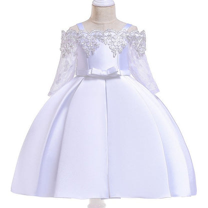 Girls' Lace Detail Party Dress