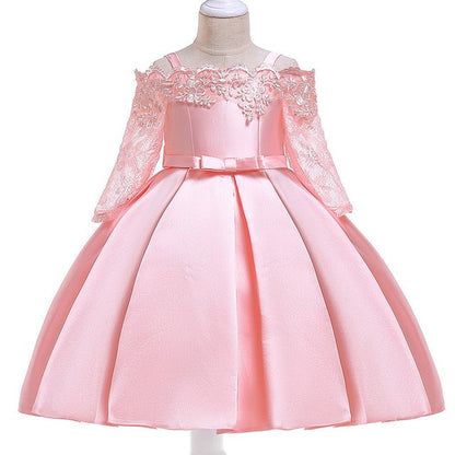 Girls' Lace Detail Party Dress