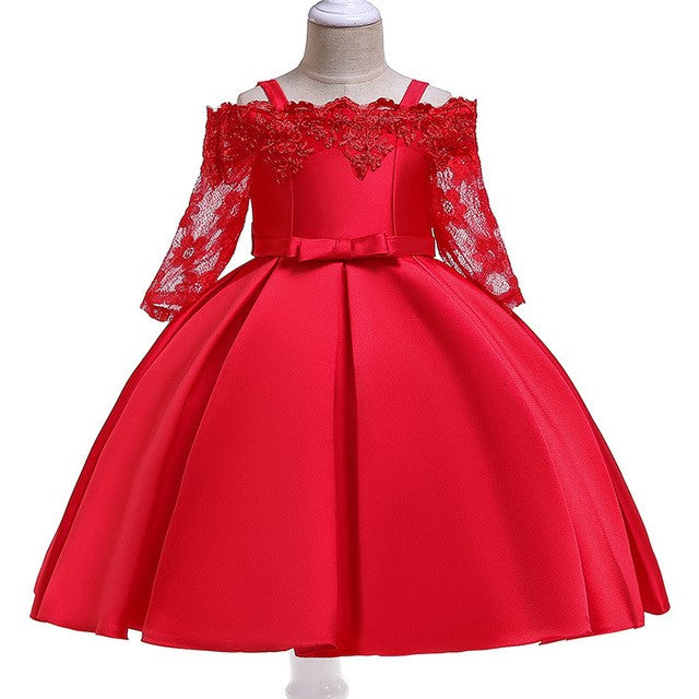 Girls' Lace Detail Party Dress