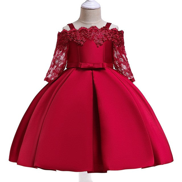 Girls' Lace Detail Party Dress