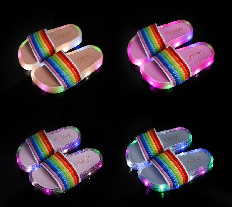 Children's rainbow shoes slippers