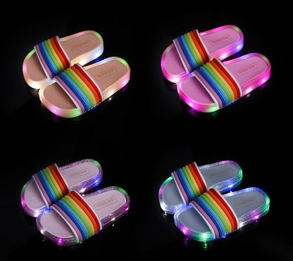 Children's rainbow shoes slippers