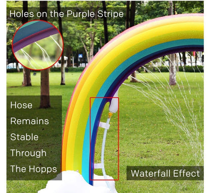 Rainbow-Shaped Inflatable Water Sprinkler
