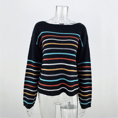 Ladies striped Sweater