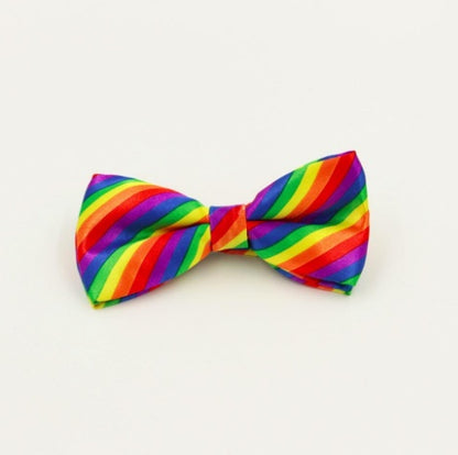 Fashion Colorful Rainbow Striped Bowties