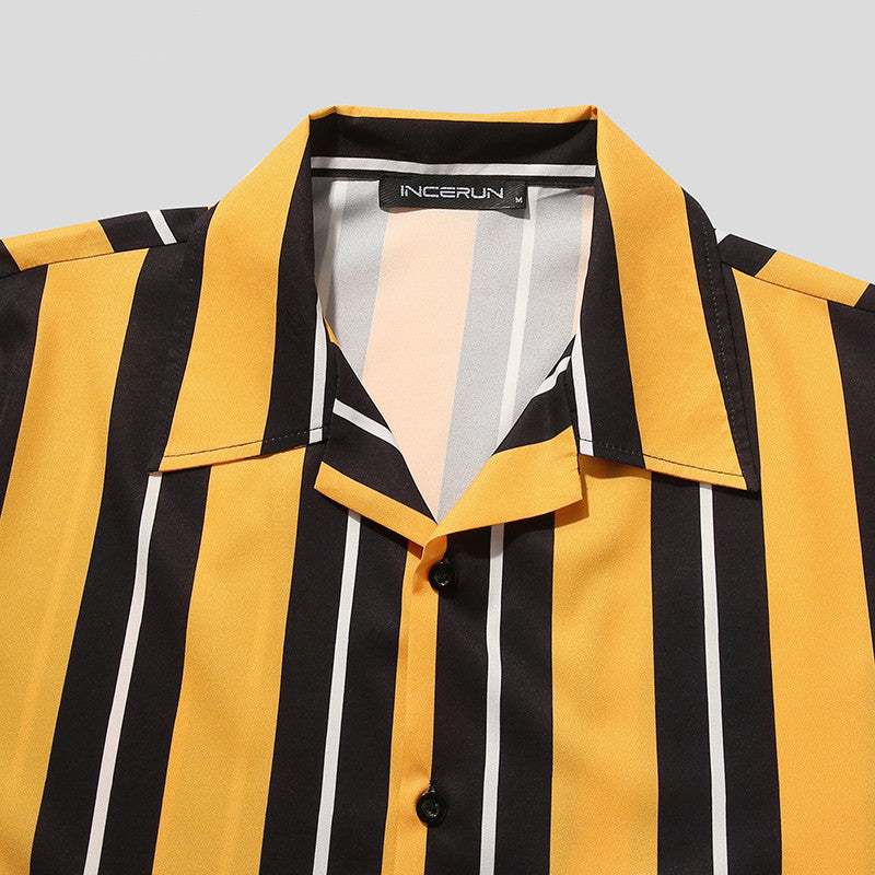 Men's Loose Fit Cotton Casual Short Sleeve Tee