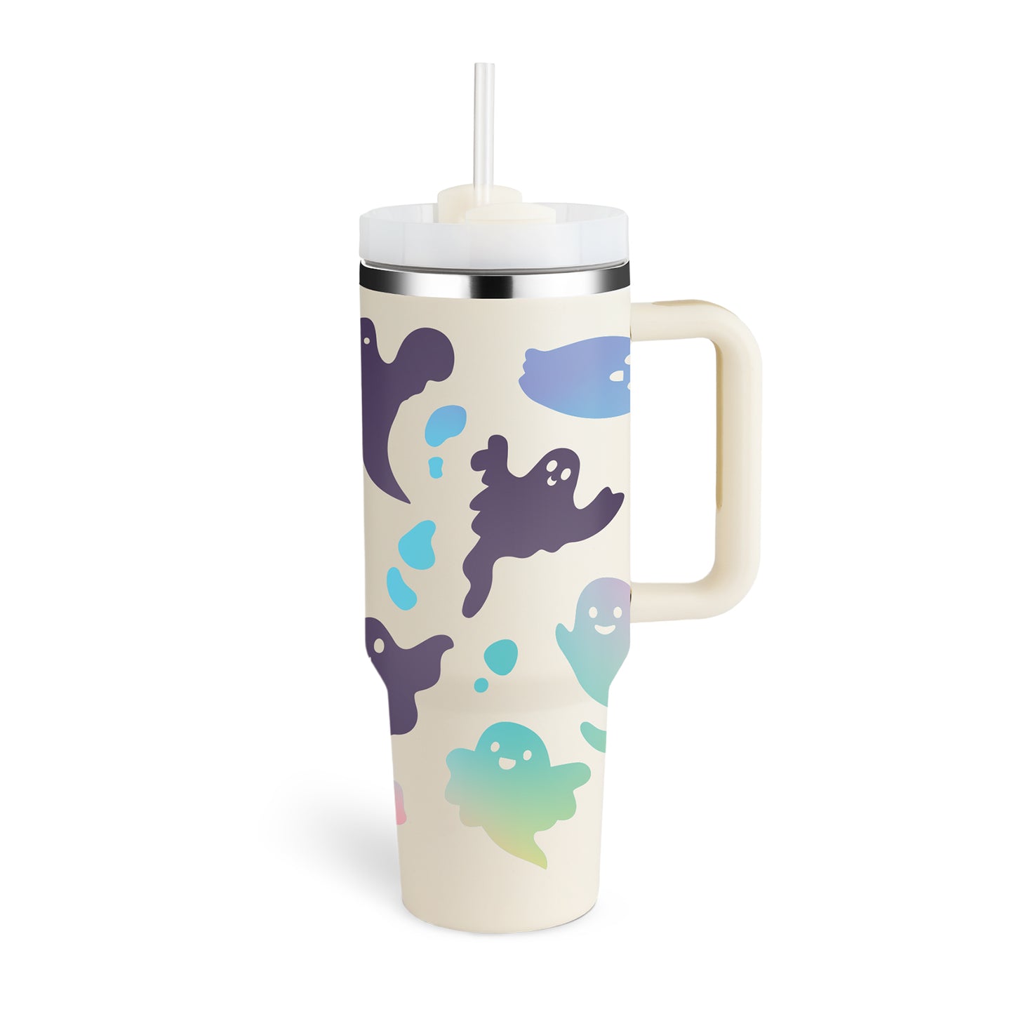 Unique Insulated 40Oz Tumbler, Stainless Steel, Vaccum Sealed.