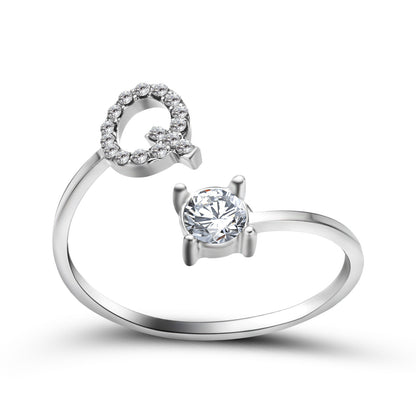 Unique / Elegant Adjustable Initial 26 rings
