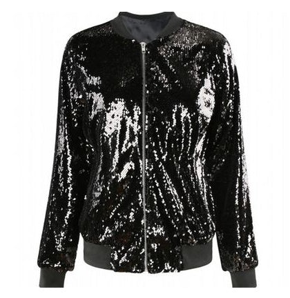 Womens Jacket Sequin Jumper