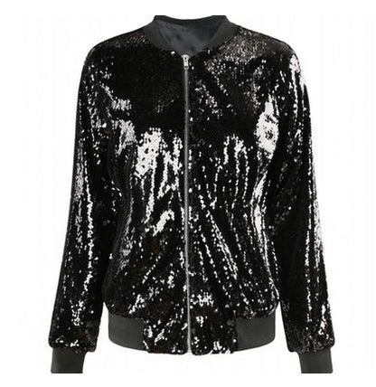 Womens Jacket Sequin Jumper