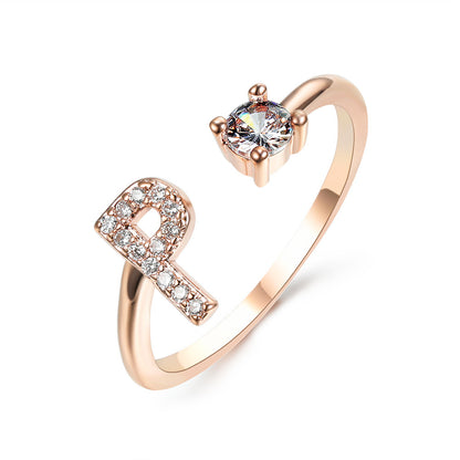 Unique / Elegant Adjustable Initial 26 rings