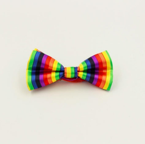 Fashion Colorful Rainbow Striped Bowties