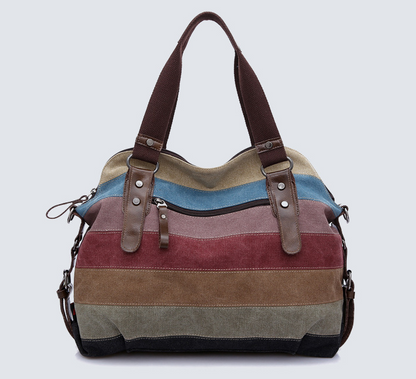 Rainbow Striped Hand bag