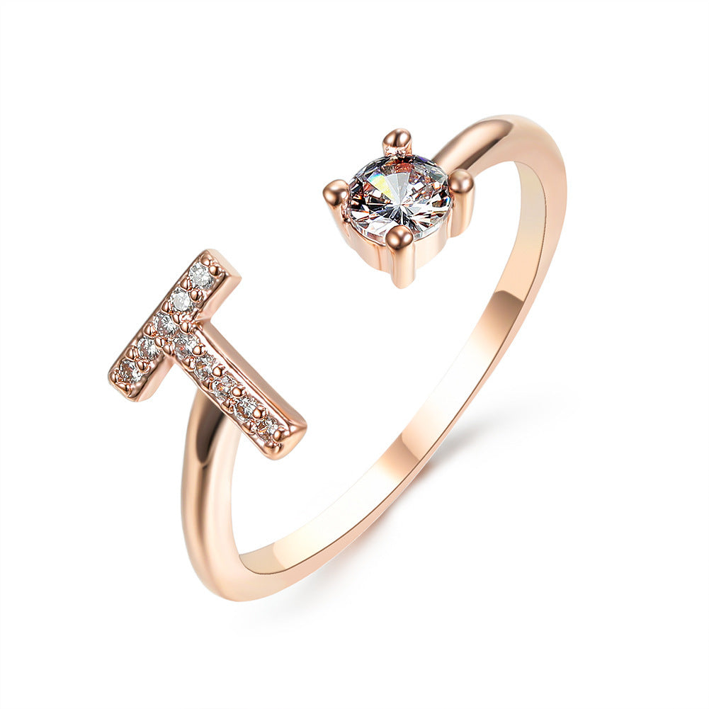 Unique / Elegant Adjustable Initial 26 rings