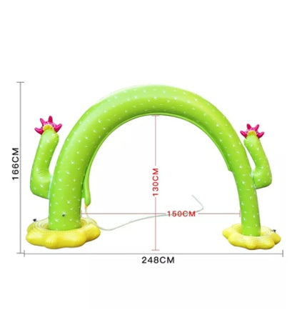 Rainbow-Shaped Inflatable Water Sprinkler