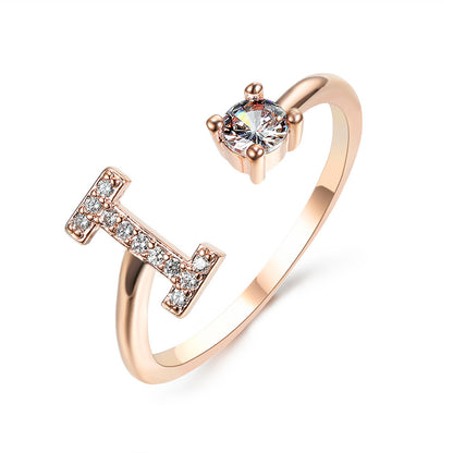 Unique / Elegant Adjustable Initial 26 rings