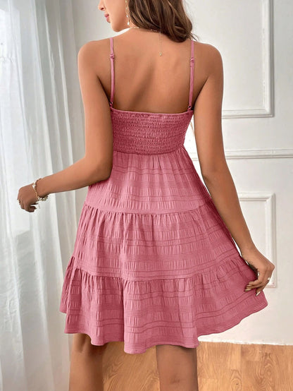 Women's Colored Pleated Dresses