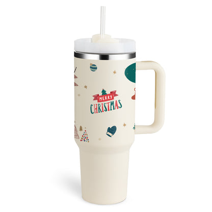 Unique Insulated 40Oz Tumbler, Stainless Steel, Vaccum Sealed.