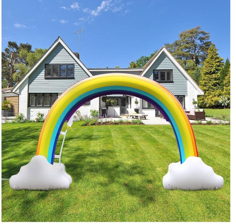 Rainbow-Shaped Inflatable Water Sprinkler