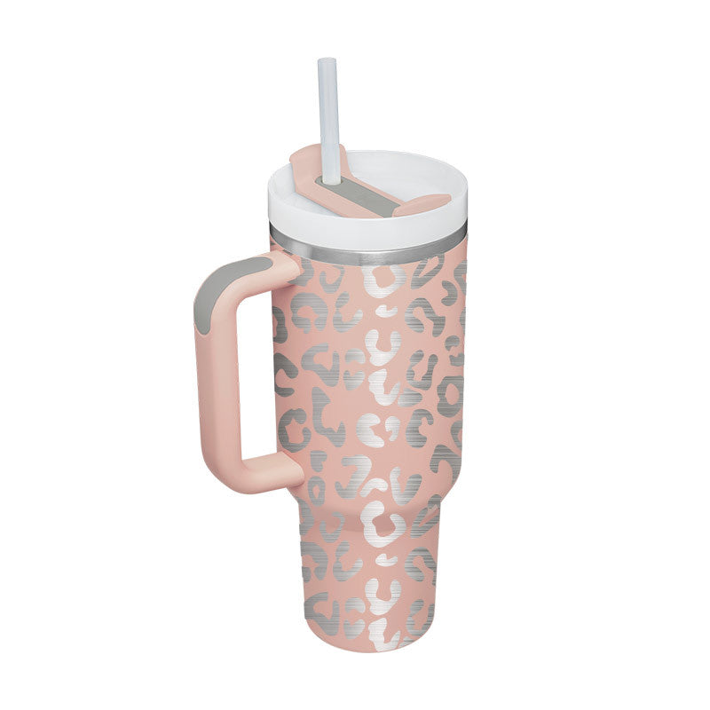 Unique Insulated 40Oz Tumbler, Stainless Steel, Vaccum Sealed.