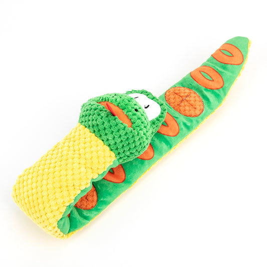 Multifunctional Pet Flushy, Snake Toy Squeaky, Treat Dispenser
