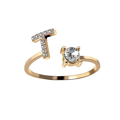 Unique / Elegant Adjustable Initial 26 rings