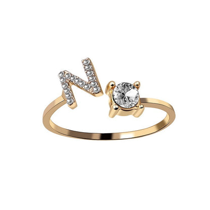Unique / Elegant Adjustable Initial 26 rings