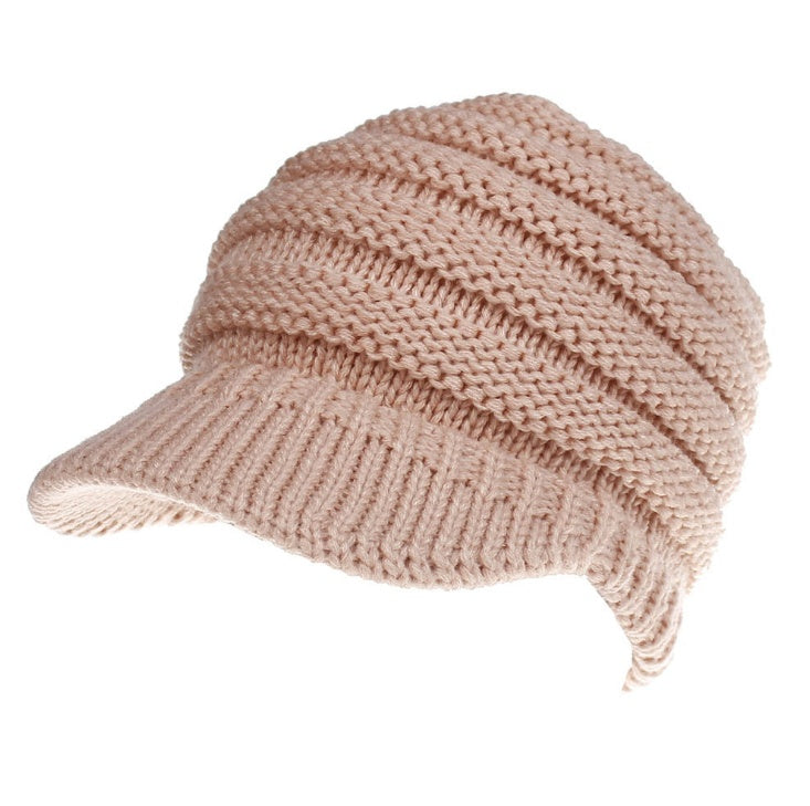 Soft Knitted Ponytail Beanies for Women, Perfect for Autumn and Winter, Providing Warmth and Style