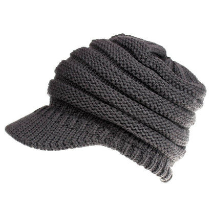 Soft Knitted Ponytail Beanies for Women, Perfect for Autumn and Winter, Providing Warmth and Style