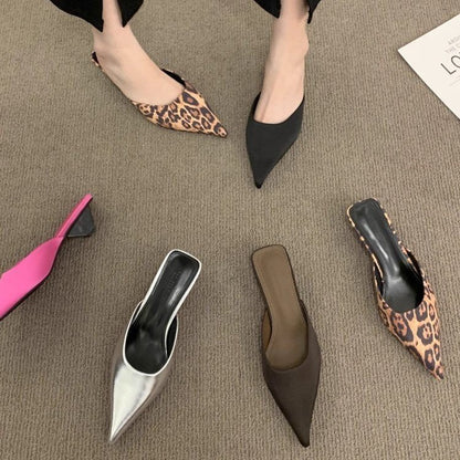 Women's Low Heel Square Toe Shaped Sandals