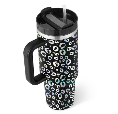 Unique Insulated 40Oz Tumbler, Stainless Steel, Vaccum Sealed.