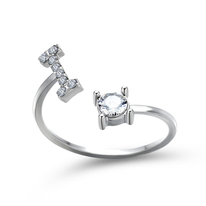 Unique / Elegant Adjustable Initial 26 rings