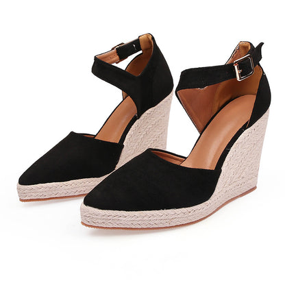Women's Pointed Toe / Wedge Pumps Platform / High Heel Hollow Shoes