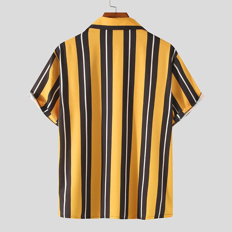 Men's Loose Fit Cotton Casual Short Sleeve Tee