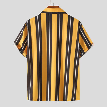 Men's Loose Fit Cotton Casual Short Sleeve Tee