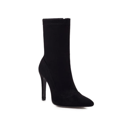 Women's Trade Women's Boots Pointed Toe Stiletto Large Size