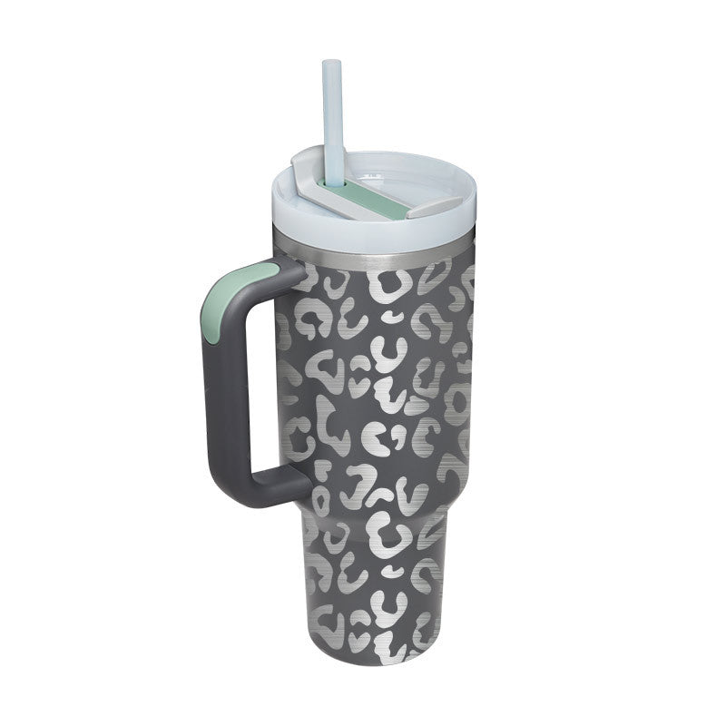 Unique Insulated 40Oz Tumbler, Stainless Steel, Vaccum Sealed.